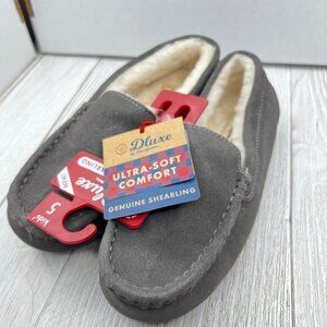 Kids Slippers Dearfoam Dluxe New Size 5 Gray‎